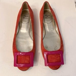 Roger Vivier slip on buckle flats